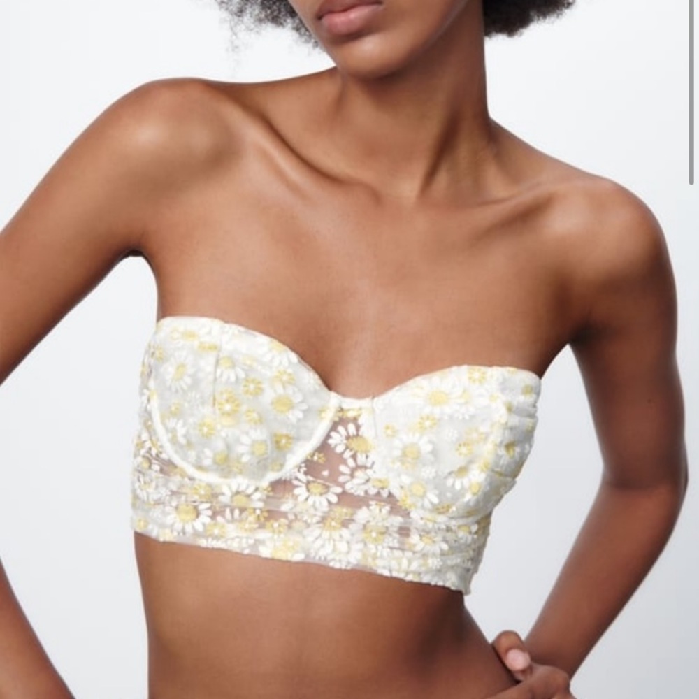 Zara daisy bandeau / bustier